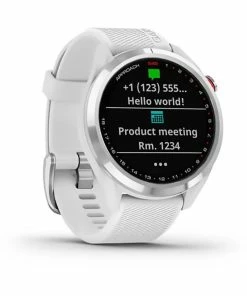 Garmin Approach S42 Watch -Used Golf Products Sales Store garmin approach s42 watch polished silver white 03 43065.1633982576