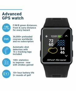Shot Scope V3 GPS Watch -Used Golf Products Sales Store shot scope v3 gps watch black 03 22899.1671651765