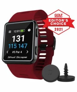 Shot Scope V3 GPS Watch -Used Golf Products Sales Store shot scope v3 gps watch red 01 22423.1671653560